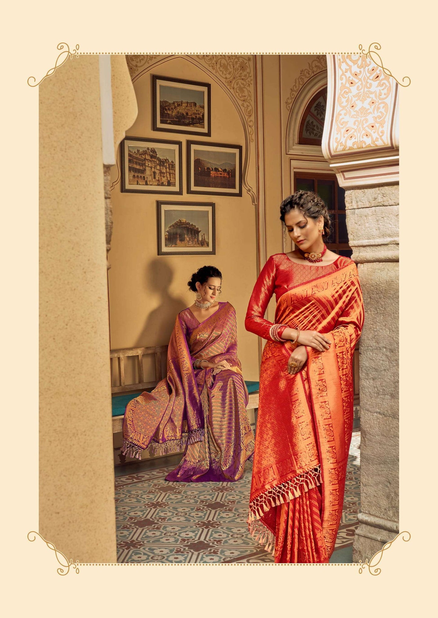 Regal Red Kanjivaram Silk Saree